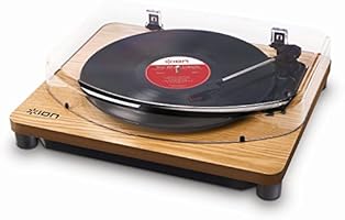 ION Audio Classic LP Record Player - Vinyl turntable with USB digital conversion Audio - Wood