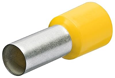 Knipex 97 99 336 Embouts de Câble avec Col en Plastique, Jaune, 1 Paquet de 100 Pièces