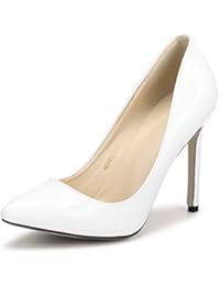 Ochenta -11CM Zapatos de Tacón de Aguja Puntiagudo Punta Cerrada Diseño Elegante Modo para Fiesta y Boda para Mujer
