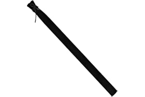 shirylzee Fishing Rod Bag, Scratch Resistant Fishing Rod Sleeve, Lightweight Short-Staple Fleece Bag for Rod Protection, Lace - Up Pole Storage, Fishing Pole Carrying Bag for Anglers（Black）