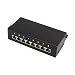 Produktbild Good Connections Desktop Patch Panel Cat. 6 (8-Port) - geschirmt, STP, Geeignet für 1 Gigabit/s Ethernet / bis 250 MHz - LSA Leisten farbcodiert nach EIA/TIA 568A+B - tiefschwarz RAL9005