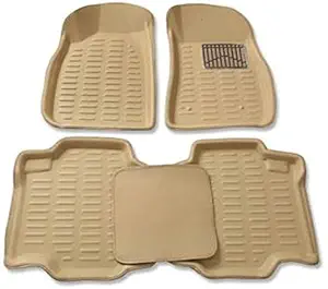 Alpine 360 Degree Rubber 3D Mat for Maruti Suzuki Ciaz (Beige)