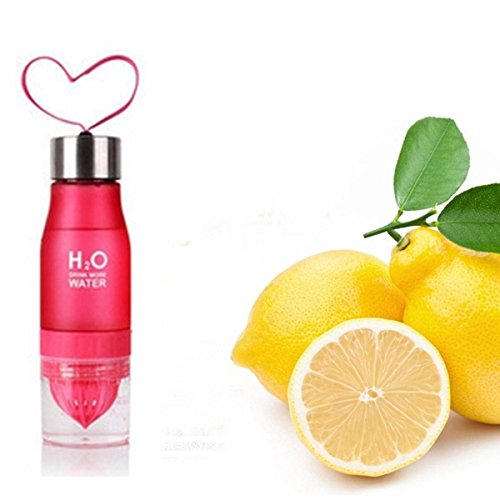 OUTERDO 650ml Sports Früchte Trinkflasche Obst Getränk Infusion Wasserflasche 7 Farben