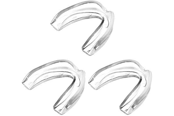 NACTECH 3pcs Protège-Dents de Sport en Silicone Protege Dents Transparent avec Boits pour Sports de Contact, Boxe, MMA, Rugby, Basket, Football, Hockey, Karaté, Arts Martiaux, Muay Thai,Judo