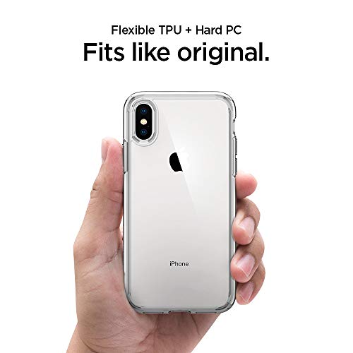 Spigen Ultra Hybrid 5 8  Funda Transparente - Fundas para tel  fonos m  viles  Funda  Apple  iPhone X  14 7 cm  5 8    Transparente 