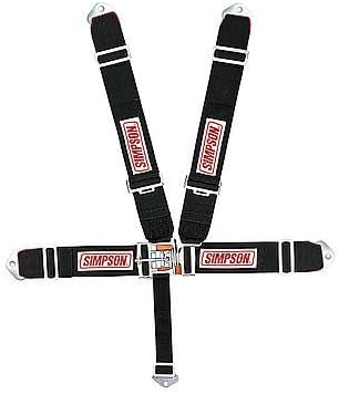 Simpson Racing Equipment 29073BK 5-PT Harness System FX P/D B/I Ind 62in