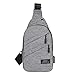Produktbild Kapian-D Brusttasche Sling Rucksack Schultertasche Brusttaschen für Damen und Herren Daypack Sporttasche Flache Bauchtasche Hüfttasche RFID Blocker wasserabweisend Geldgürtel zum Sport Reisen Joggen