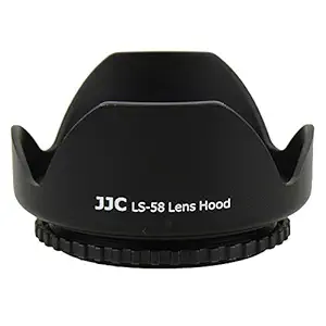 Powerpak JJC 58mm Lens Hood Designed For Canon EF-S 55 - 250 mm f/4-5.6 IS II, Canon EF-S 18 - 55 mm f/3.5-5.6 IS II Lens