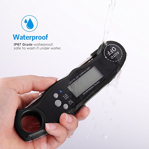 AMIR Küchenthermometer, Digitales Grillthermometer, Bratenthermometer, Fleischthermometer, Steak Thermometer mit LCD-Bildschirm, Auto ON/Off und Langer Sonde für Küche, Grill, BBQ, Baby-Ernährung – Bild 7