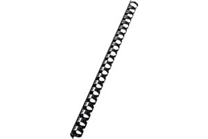 LEITZ 37580 - Canutillos de plástico DIN A4 21 anillas. (caja 100 ud.) 14 mm/ 125 hojas color negro