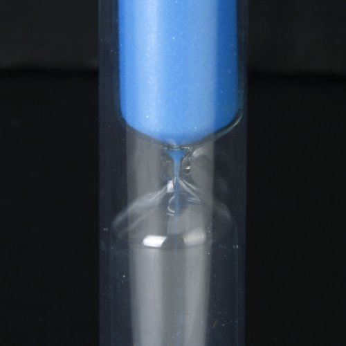 Mini 1-5 Minuten Sanduhr Zahnputzuhr Eieruhr Zeitschaltuhr Hourglas Timer – Blau, 3 Minute - 7