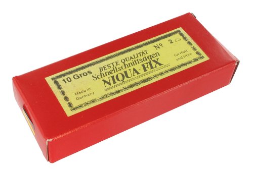 Laubsägeblätter NIQUA FIX GELB Holzlaubsägeblätter Nr: 3 Abmessung 0,34 mm x 0,80 mm Dutzend - 2