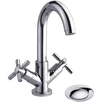 Zweigriff Waschtischarmatur Bad Waschbeckenarmatur Wasserhahn inkl