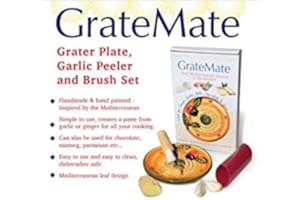 EMEF Garlic Grater Plate Set with Peeler and Brush for Grating Garlic, Ginger, Nuts, Chocolate. Handmade Original Design from Spain (7)