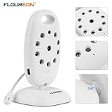 FLOUREON VB601 Babyphone 2,4 GHz Wireless Digital Baby Monitor Baby Phone Baby Überwachungskamera 2 Wege Audio 2 Zoll LCD Monitor 8 Schlaflieder Temperaturanzeige Nachtsicht - 7