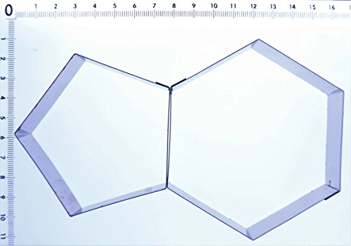 Valley Cutter Company Fußballkuchen-Ausstechformen (Sechseck und Fünfeck), verschiedene Größen erhältlich, passend für 15,2 cm, 20,3 cm, 9 cm, 12 cm, 13 cm, 16 cm und 20 cm kugelförmigen Ballkuchen, Edelstahl, Edelstahl, 20 cm - 4