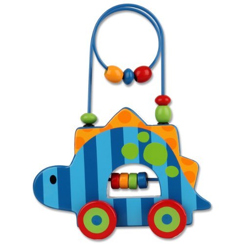 Stephen Joseph Dino Rolling Wire and Bead Toy by Stephen Joseph Art