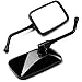 Motorcycle Chrome Plated Billet Aluminum Outside Rearview Side View Mirrors Multi Angle Adjustable Blindsight Rearview Handle Bar End Convex Universal Fit For Cruiser Chopper Standard Bike Yamaha XJ 600 Diversion