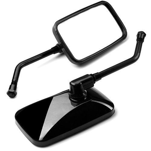 Motorcycle Chrome Plated Billet Aluminum Outside Rearview Side View Mirrors Multi Angle Adjustable Blindsight Rearview Handle Bar End Convex Universal Fit For Cruiser Chopper Standard Bike Yamaha XJ 600 Diversion