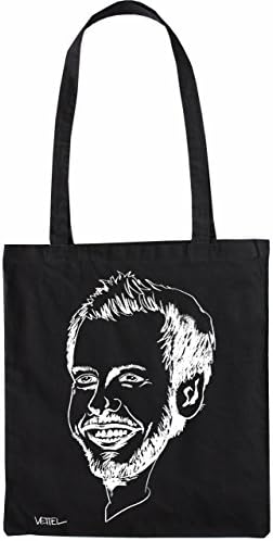 Mister Merchandise Tote Bag Sebastian Seb Vettel Shopper Shopping , Color: Schwarz