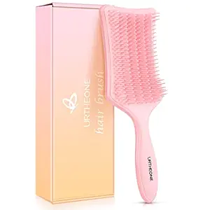 Detangling Brush,Hair Brushes for Women Men Kids, Detangler Hairbrush for Thick Curly Straight Natural Wet or Dry Hair, Styling Hair Brush ,Flexible Soft Teeth , Ergonomic Handle,Comfortable Grip