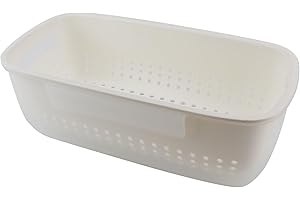 ZJIVQO Sinks Basket Kitchen Colanders Set Strainer Bowl 2-in-1 Multi-Function Filter Bowl Set Double-Layer Food Strainer for Filter Kitchen Waste and Wash Vegetables Fruits, White