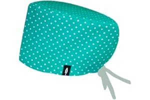 ROBIN HAT - Cuffie da Sala Operatoria Turquesa Capelli Lunghi - 100% Cotone (Autoclave) - Massima comodità