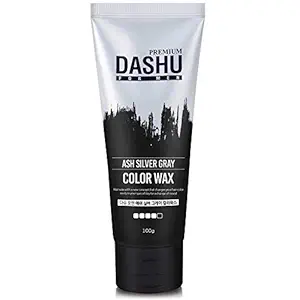 DASHU Premium Ash Silver Gray Color Wax for Men 3.5oz ?�� No Hair Damage, Easy to Wash Out, Matte Finish