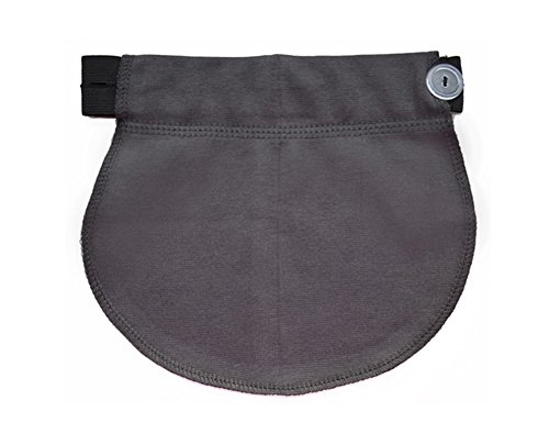 Maternity waistband belt ADJUSTABLE elastic waist extender (Dark grey)