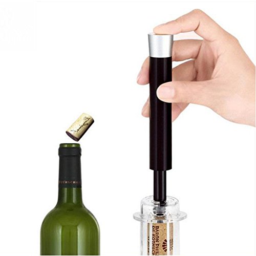 Luftdruck Flaschenöffner, Ankway Wein Korkenzieher Weinflaschenöffner mit Folienschneider, Vakuumverschluss und Weinausgießer (4 in 1) - 5