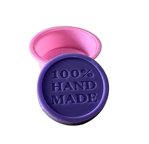 Goodlucky365 12 Stück Seifenformen Silikon Quadrat Rund Oval Seifenform – 100% handgemachte Platz Silikon - 4