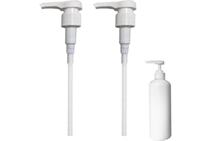 NEUYTIKY 2 Stück Dosierpumpe 1L Sirup für Best Body Nutrition,Sirupspender Wiederverwendbar,30mm Schraubflasche Dosierspender,Pumpaufsatz Shampoo Pumpspender Pumpkopf für 28/410 Gewindebehälter Flasche