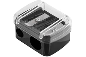 SOUIWUZI Temperamatite cosmetico, doppio affilatrice, temperino per il trucco per gli occhi Affilabilità per studenti Artisti, Sharpend a matita a bocca rossetto, Cancelleria