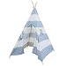 Produktbild RONGFA Großes Graues Hochwertiges Indoor-Kinder-Tipi-Zelt mit Einem Fenster