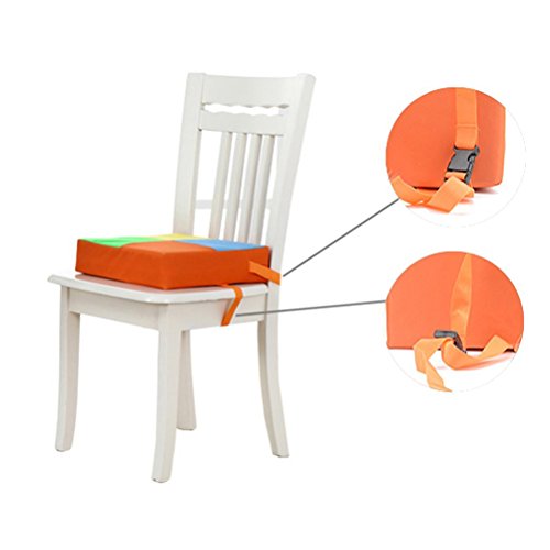 Pixnor Oxford zerlegbar verstellbare Kinder Esszimmer Stuhl Booster Kissen schnell wischen sauber Baby-Kinder-Sitze (Orange) - 2