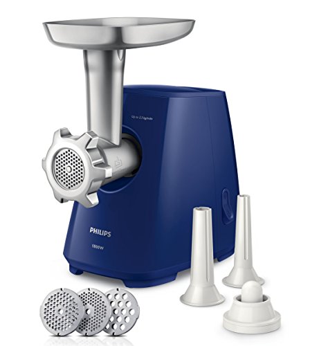 Preisvergleich Produktbild Philips HR2722 / 10 Avance Fleischwolf, dunkelblau / edelstahl