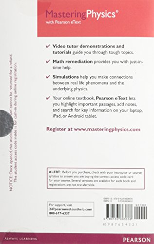 Masteringphysics with Pearson Etext -- Standalone Access Card -- For College Physics