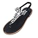 Produktbild Wawer Damen Böhmen Flache Sandalen Badesandale Boho Clip Toe Flip Flop Zehentrenner Schuhe Sommerschuhe Strandschuhe Pantoletten