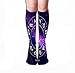 Produktbild Xunulyn Hohe Socken Men Women Outdoor Sports High Socks Stocking Illustration d Sign Constellation Taurus Horoscope Circle Against Space Background Galaxy Sacred Symbols Tile Length 19.7" in(50cm)