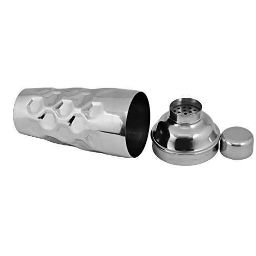 Kosma Edelstahl Designer Cocktail Shaker | Mocktail Shaker – (gehämmerte Effekt) – 750 ml - 4