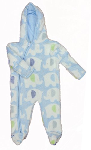 Cute & snuggly all in one Elephant design by Nursery Time Blue - Blue - Newborn