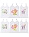 Gumber White Sleeveless Vests for baby girls Pack of 6 RS.230.00