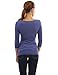 PattyBoutik Mama 2in1 Style 3/4 Sleeve Nursing Maternity Tunic (Blue 14)