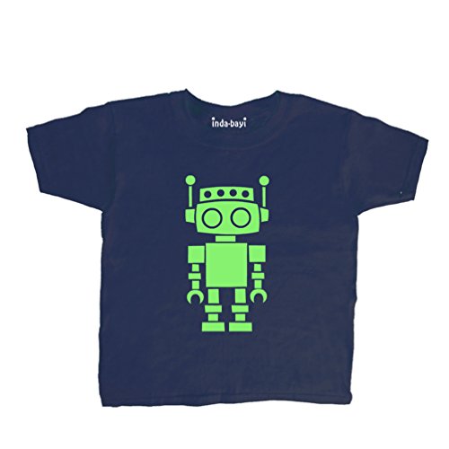 Inda-Bayi Baby-Toddler-Kids Heavy Cotton T Shirt - robot