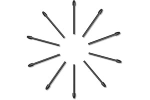 HUION Pennspetsar PN05A, svart, 10-pack, kompatibel med Stylus Pen PW517 lämplig för modell Kamvas 13, Kamvas 22, Kamvas 22 P