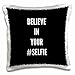 Produktbild 3dRose Believe in Your # Selfie auf Einem schwarz Background-Pillow Fall, 16 von 40,6 cm (PC 221845 _ 1)