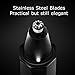 Nose Trimmer-O'vinna Personal Care Stainless Steel Nose Ear Hair Beard Eyebrow Trimmer with LED Light (Black)