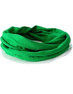 Kleinkinder und Baby - Loop zweifach gewickelt, uni grün, Kids Schlauchschal, Schal Tuch für Mädchen und Jungen