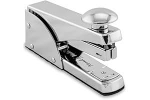 KORNET & HAHN 1971 Kornet & Hahn Agrafeuse de bureau, Métal, Chromé, Capacité 20 Feuilles, Compatible Agrafes 24/6