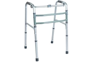 ANTEAMED Deambulatore pieghevole, regolabile in altezza con 4 puntali